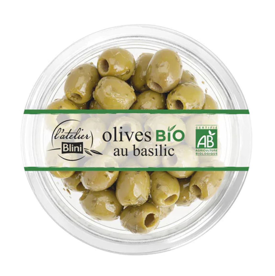 Olives BIO Basilic